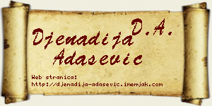Đenadija Adašević vizit kartica